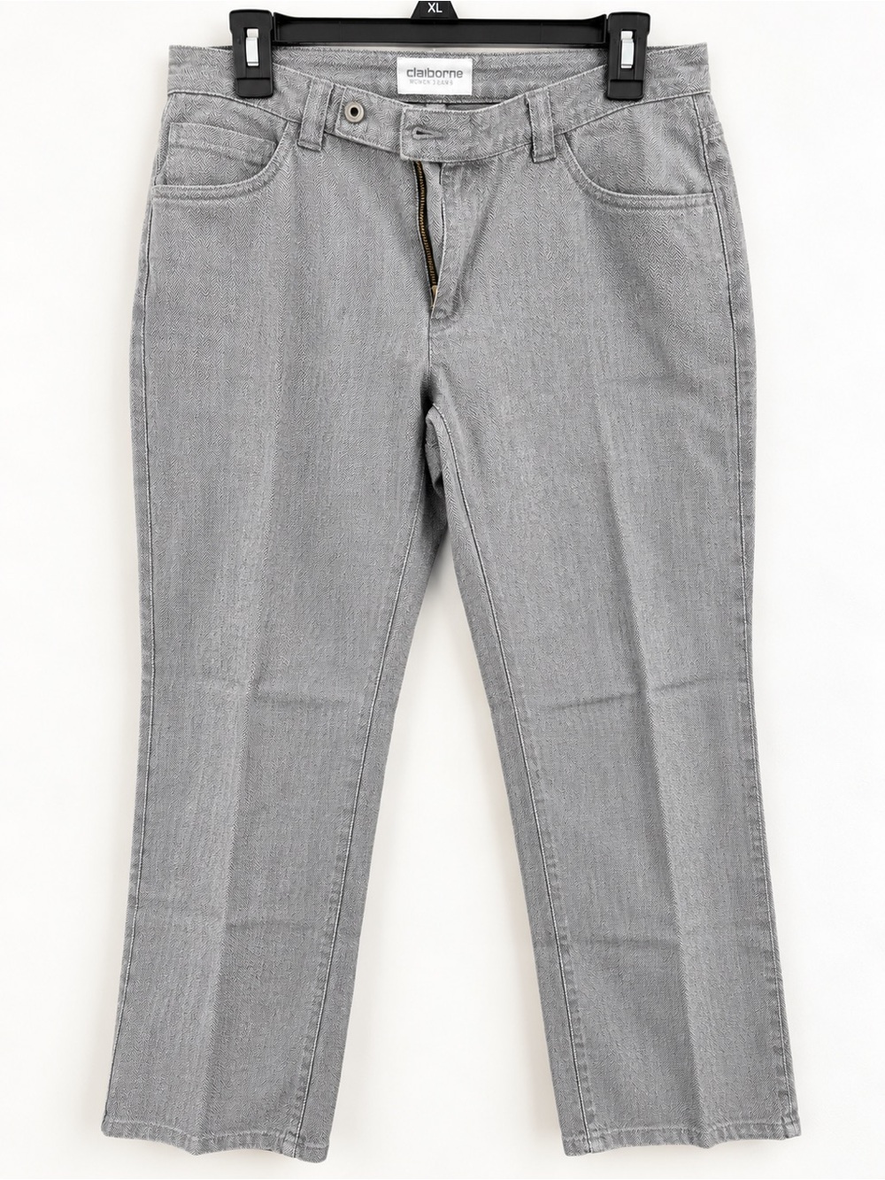 Liz Claiborne Light Gray Women's Straight Leg Jeans